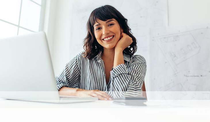 attorney using a computer